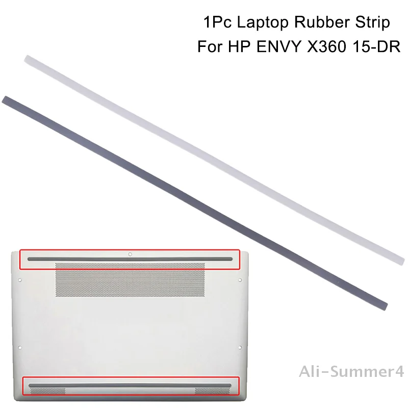1Pc Rubber Strip Laptop Bottom Shell Cover Foot Pad For ENVY X360 15-DR Non-Slip Bumper Feet Strip