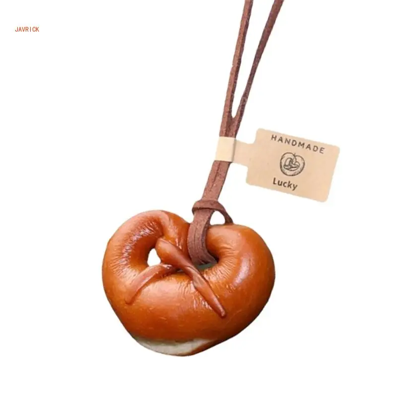 N1HE Fun Vehicle Hanging Fashion Accessory Pretzel Bread Easy to Install