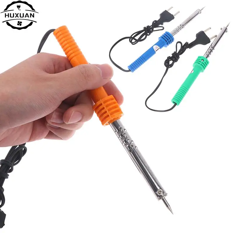 1Pc 30W 220V External Heating Electric Soldering Iron Pen Welding Kit Repair Tool for Electronics Work EU Plug Color Randomly