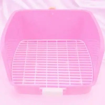 

1Pcs Small Pet Toilet Durable Plastic Rabbit Toilet Basin Indoor Porch Pet Litter Box Bunny Chinchilla Hedgehog Potty Training