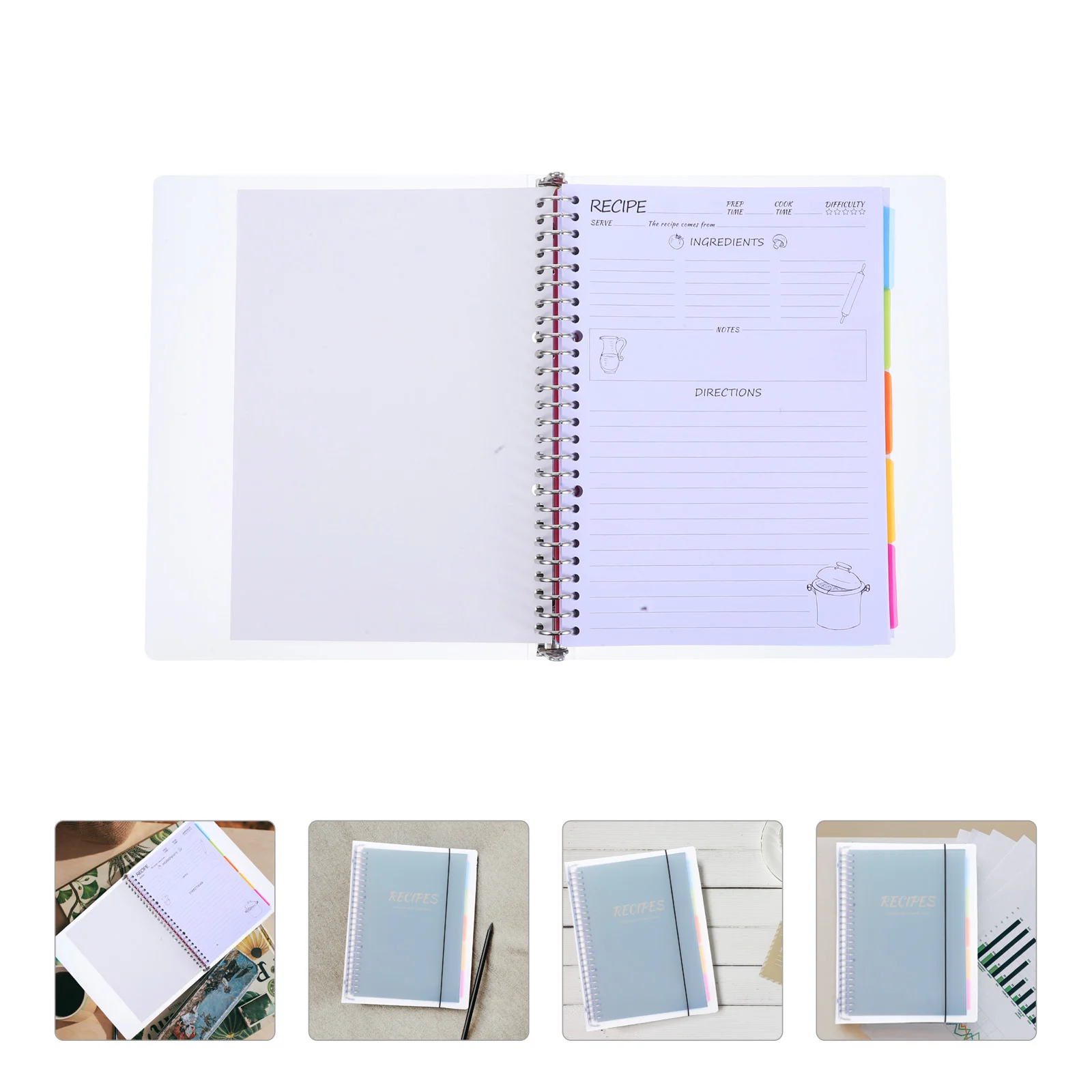 

Notebook Page Covered Planning Recipe Kitchen Notepad Everyday Home Accessory Planner Write