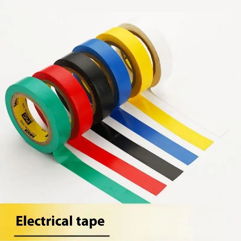5 rollen industriële huishoudelijke 10 m hittebestendige rubberen elektrische tape met duurzame en zachte isolatielijm
