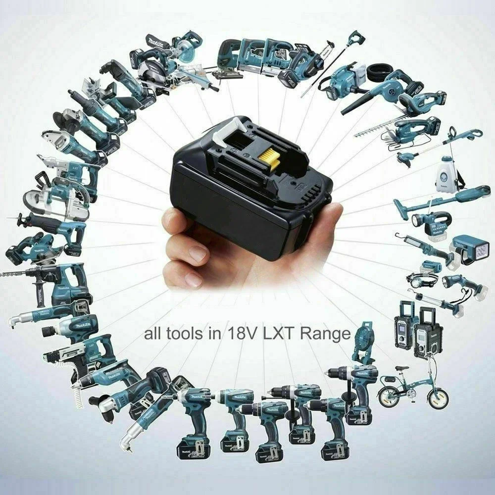 แบตเตอรี่ลิเธียมไอออน18V สำหรับชาร์จ Makita BL1860 18650อัปเกรดล่าสุด6.0Ah แบตเตอรี่แบบชาร์จไฟได้