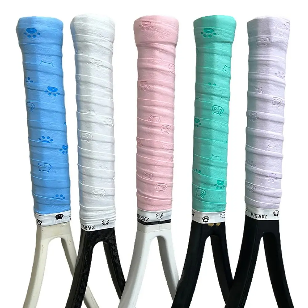 Multicolor Badminton Racket Handle Grip PU Cat Claw Pattern Badminton Handle Wrapping Tape Wear-resistant Soft