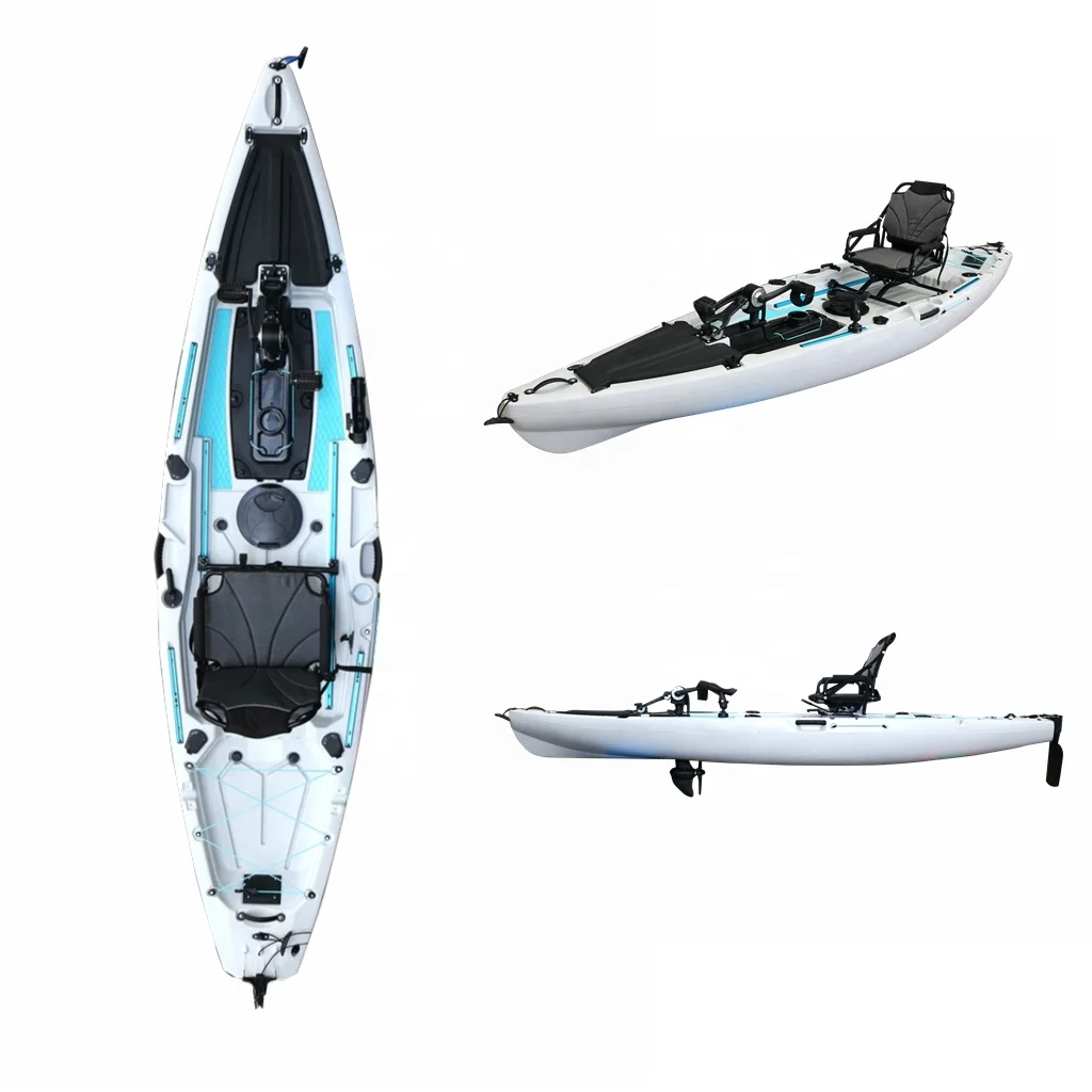 Style 12ft Single Person LLDPE Fishing Kayak Hot Sale Ocean Touring Rowing Boat Vicking Hard Plastic Pedal Kayak 3 Year Warranty