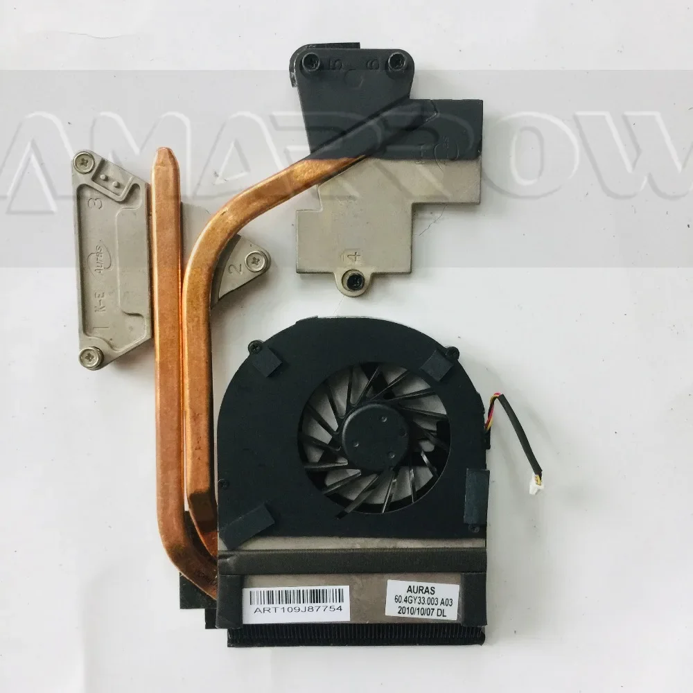 Original para acer portátil dissipador de calor ventilador de refrigeração cpu cooler 4741 4741g cpu ventilador do dissipador de calor + radiador de bronze