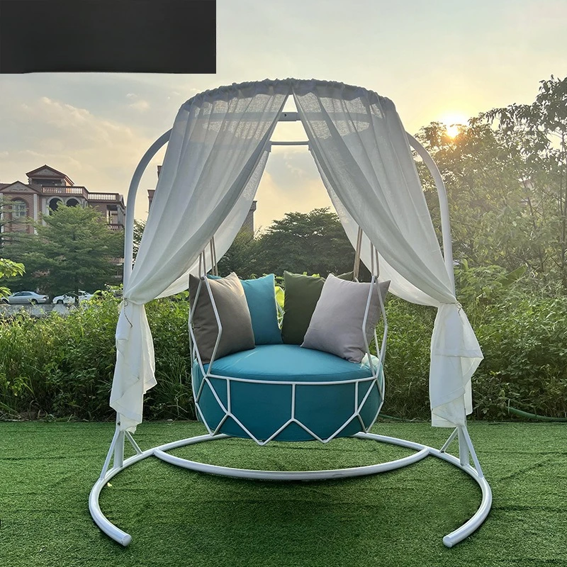 Outdoor Waterproof Sunscreen Hanging Chair Balcony Internet Celebrity Cradle Chair Light Luxury Leisure Chair