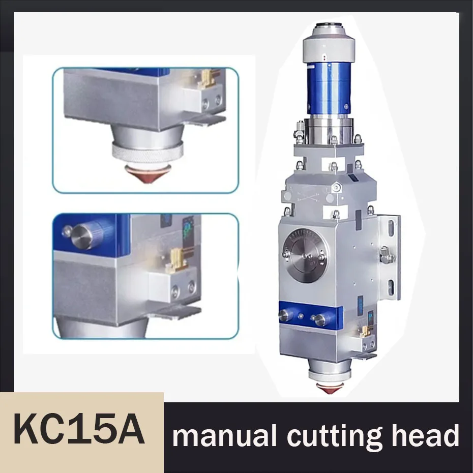 

Лазерная режущая головка WSX KC15A, с ручной фокусировкой, 2000 Вт, для резки металла, интерфейс CL100, FL125, QBH