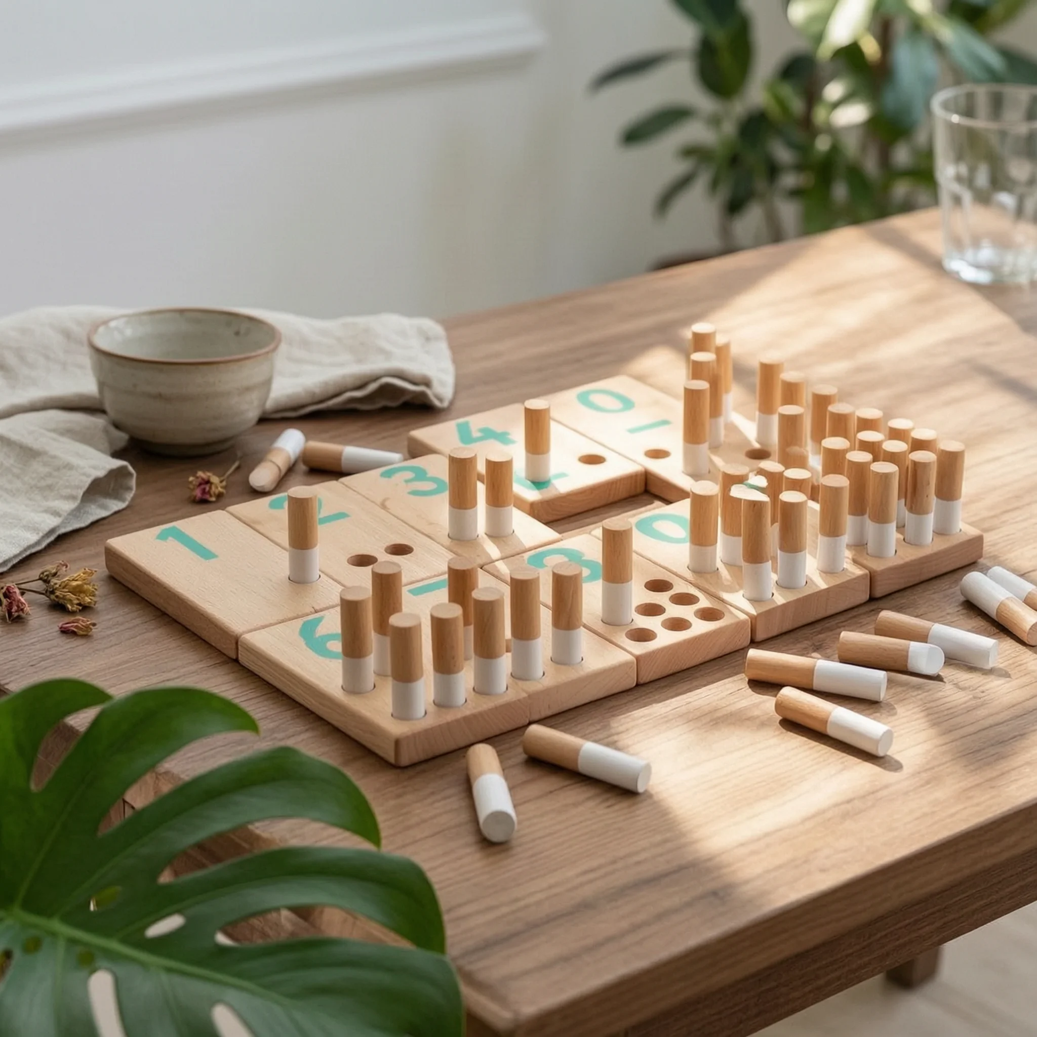 math-board-with-pegs-non-counting-peg-board-math-manipulatives-smooth-learning-toy-compact-for-preschoolers-homeschool