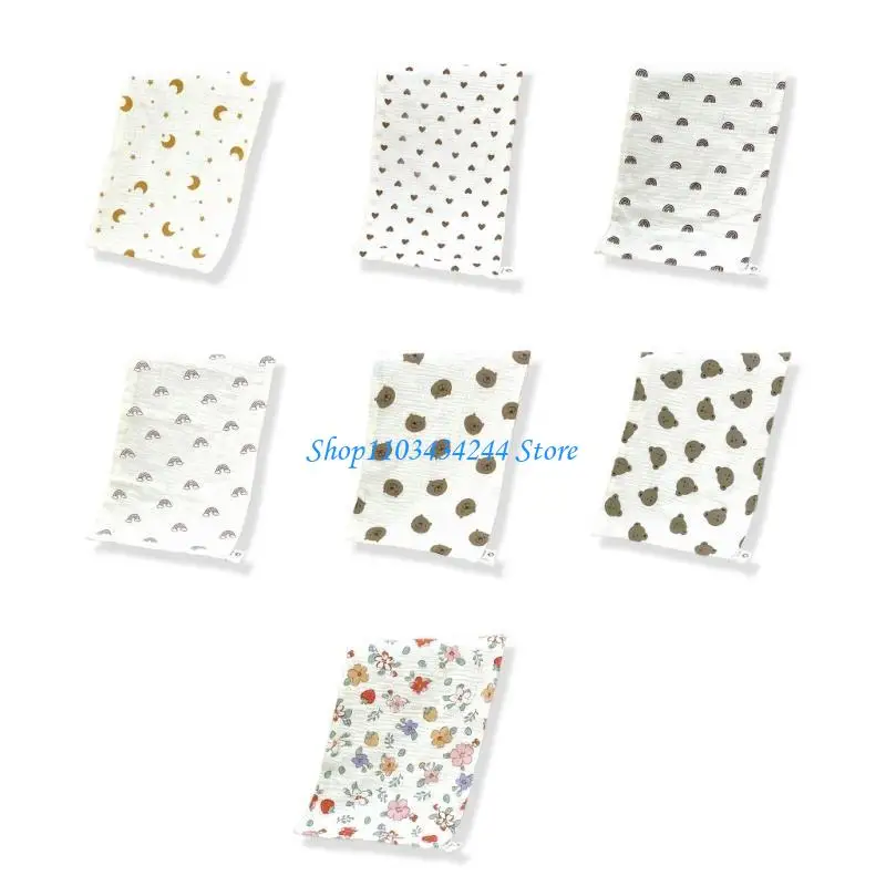 الكرتون طباعة ملابس تجشؤ ماصة التمريض منشفة تنفس وسادة الكتف 4-Layer الترويل مريلة منشفة لعاب الأطفال للرضع