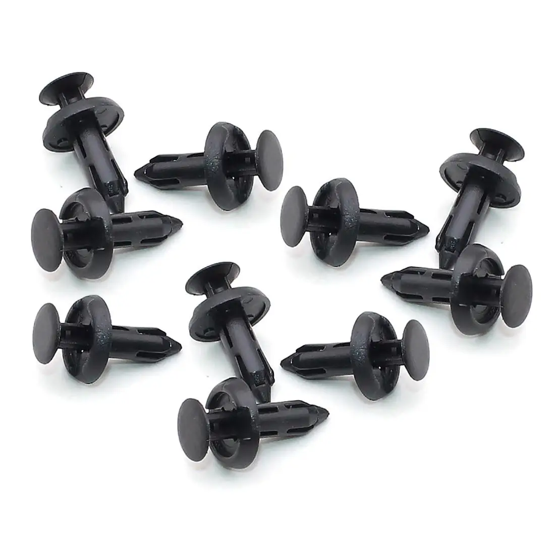 

10pcs Black Bumper Fender Moulding Clip Push Rivet Fastener Fit For Honda