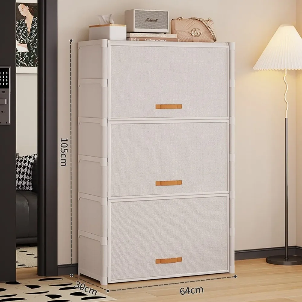 Scarpiera antipolvere Scaffale per scarpe multistrato Scaffale salvaspazio per scarpe Supporto per scarpe in tessuto non tessuto addensato e portaoggetti