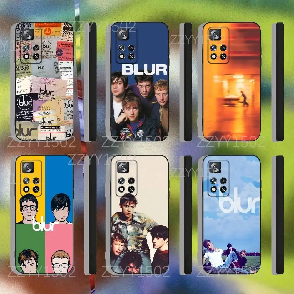 

Band B-Blur Parklife Phone Case For Samsung S25,S24,Ultra,S20,S30,Plus,S22,S23,Ultra,Plus,5G Black Silicone Soft