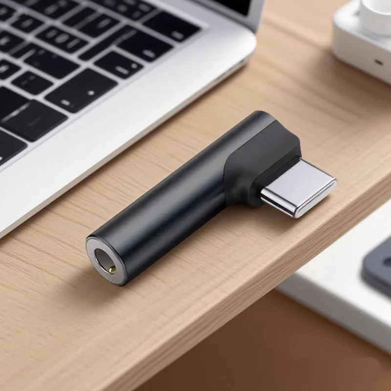 Type C to 3.5mm Jack Elbow Head Headphone Adapter USB C Audio Adapter Converter  For Cellphone Android Samsung Huawei New 2026