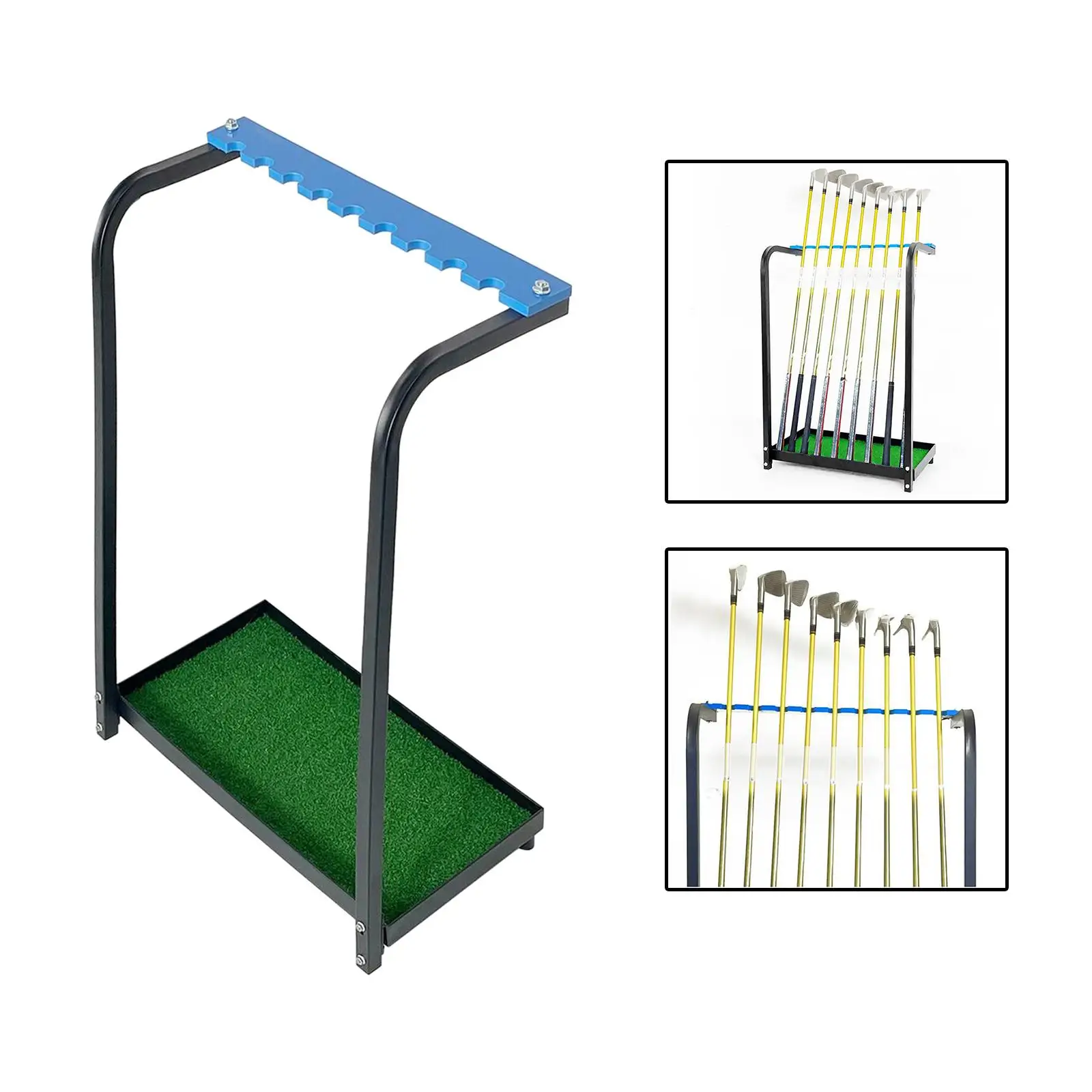 

Golf Club Rack Shelf for Golf Course Practice Supplies Garage Indoor Outdoor