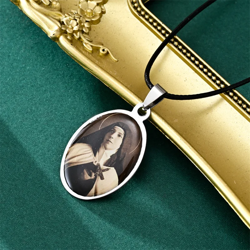 جديد سانت جوزيف القديس الدينية الجلود حبل شنقا ملصق قلادة بالجملة