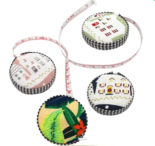 Mini Retractable Portable Ruler 1.5MTape Measure Fabric Covered Tailor Ruler Sewing Tools Accessories