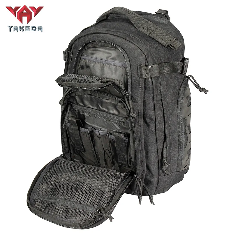 YAKEDA 600D MOLLE Tactical Backpack Assault Pack 40L Waterproof Outdoor Travel Camping Climbing Hiking Bag Mens Rucksack view 4