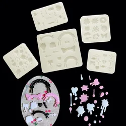 Crystal Epoxy Resin Mold for Jewelry Tools and Equipments Leaf Ribbon Star Accessories