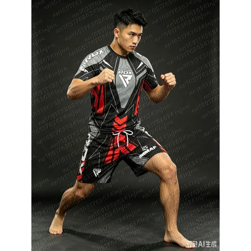 2026 Trendy Men's Women's Kids Outdoor Short Sleeve T-shirt Breathable Casual Boxing Top for Outdoor Sports Fighting Competition
