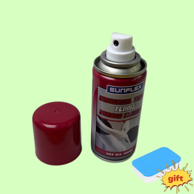 

SUNFLEX Table Tennis Rubber Cleaner Ping Pong Racket Revitalizer Spin Restorer Increases Stickiness Longevity with Sponge