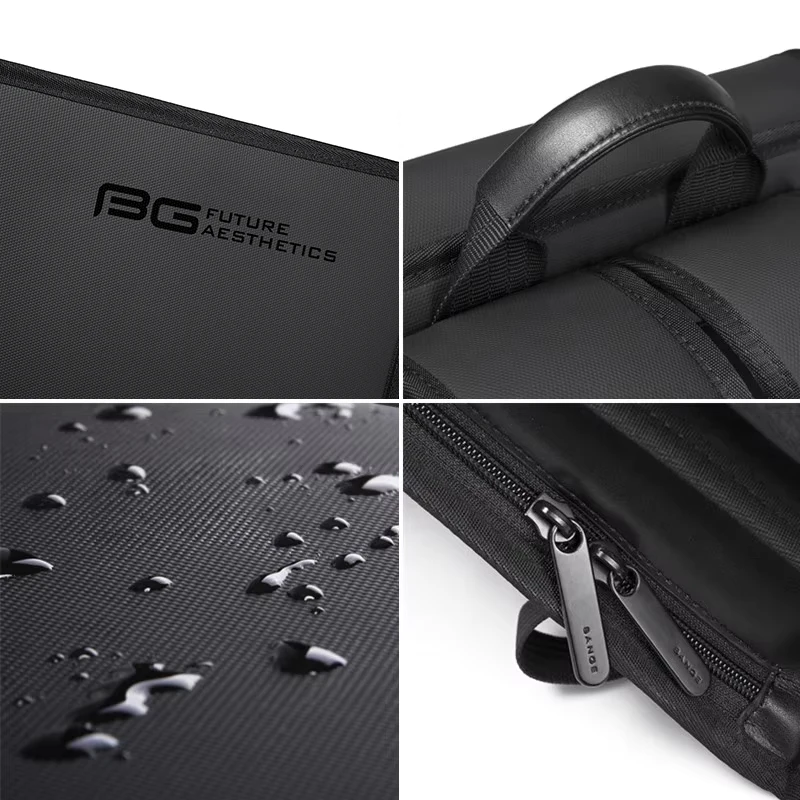 Bange ใหม่ธุรกิจกระเป๋าเป้สะพายหลังผู้ชายป้องกันการโจรกรรมกระเป๋าคอมพิวเตอร์ความจุขนาดใหญ่14.1นิ้วแล็ปท็อป B agpack ผู้ชายที่สง่างามกันน้ำ