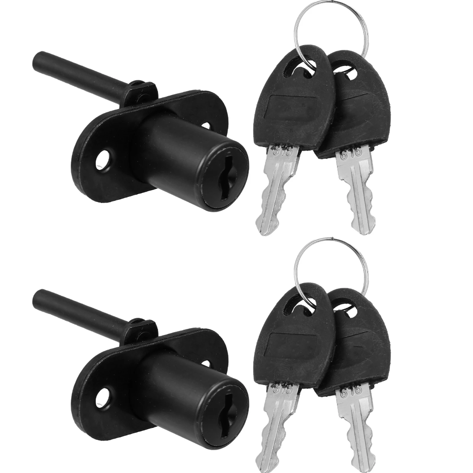 

2pcs Triple Steel Drawer Lock Cabinet Door Hardware Office Desk Accessories Furniture Locks File Cabinet Locks