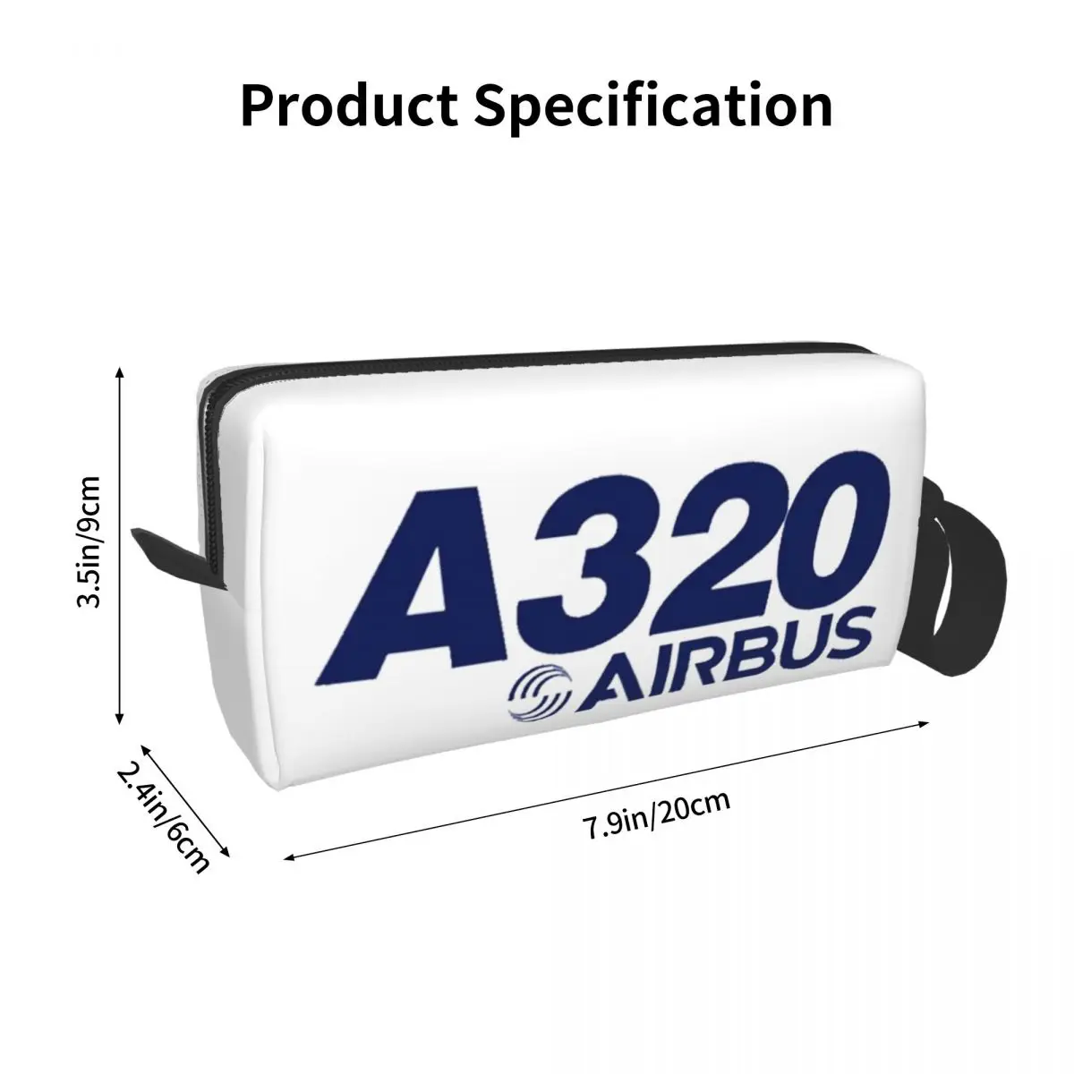 مقلمة شعار ايرباص A320 للبنين والبنات صندوق القلم المدرسية حقيبة أقلام رصاص لوازم مكتبية منظم حقيبة مستحضرات التجميل النسائية للسفر