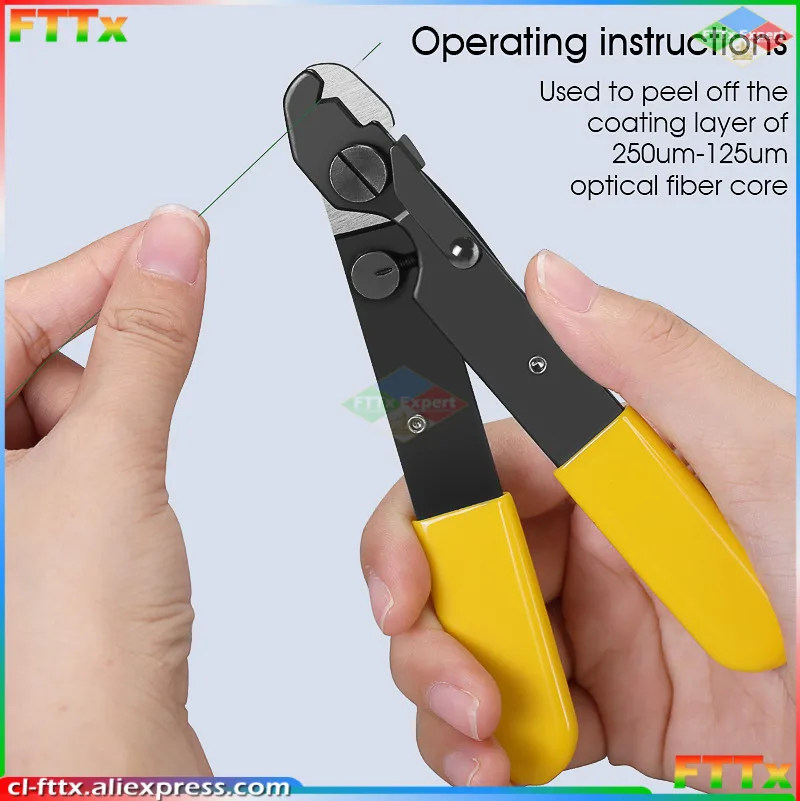 

10PCS FO103-S single hole fiber optic cable stripper Miller clamp Fiber stripping pliers FO103-S Miller Wire stripper