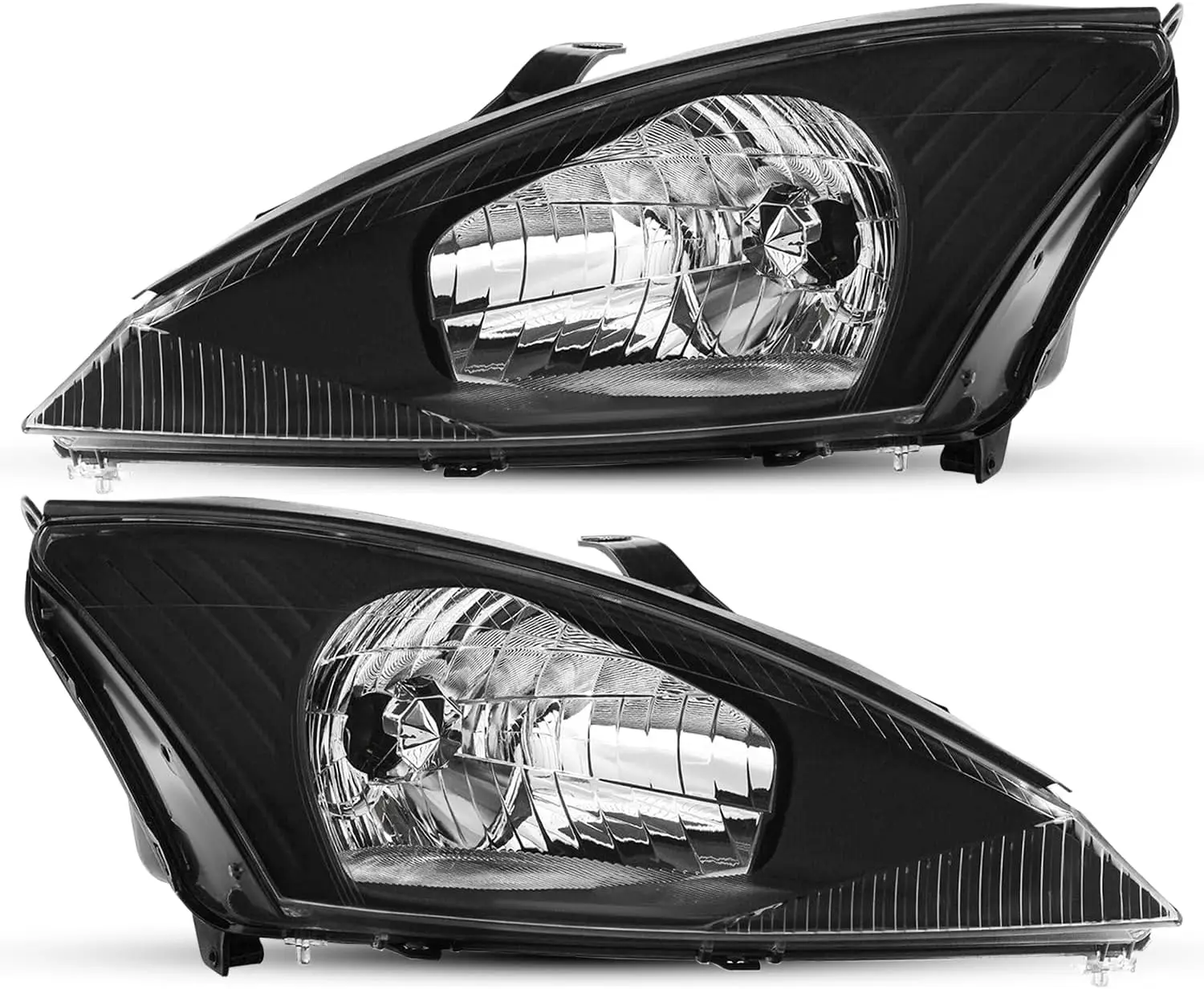 

Замена фары в сборе для Ford Focus 2000–2004 гг. (черный корпус, прозрачный отражатель
