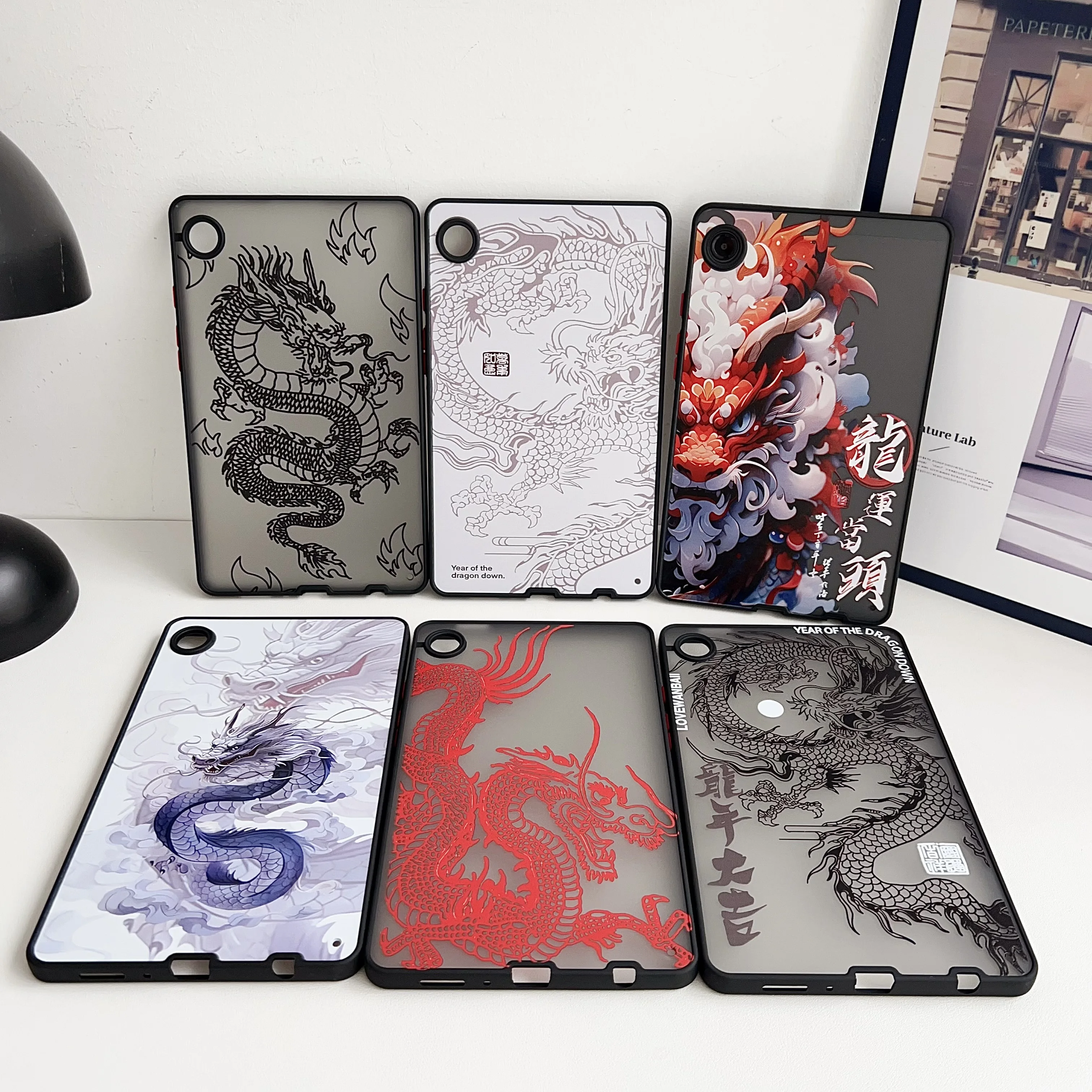 TPU Dragon Tablet Case For Samsung galaxy Tab S9 FE+ 2023 A8 10.5 SM-X200 S7 S8 A7 LITE Back Cover Protective Shell Funda