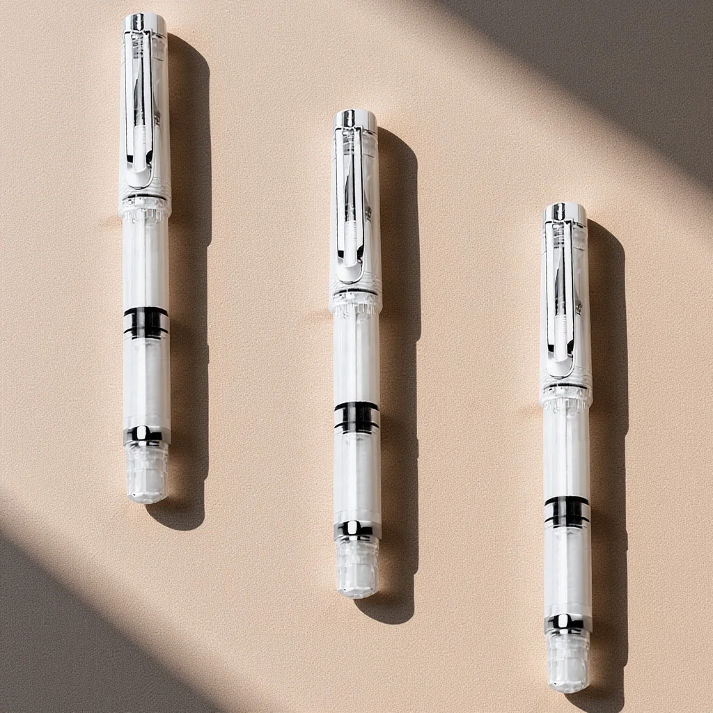 

3Pcs Plastic Brush Pens Calligraphy Brush Pen Set Reusable Refillable Ink for Artists Adults Students School Home Office Use