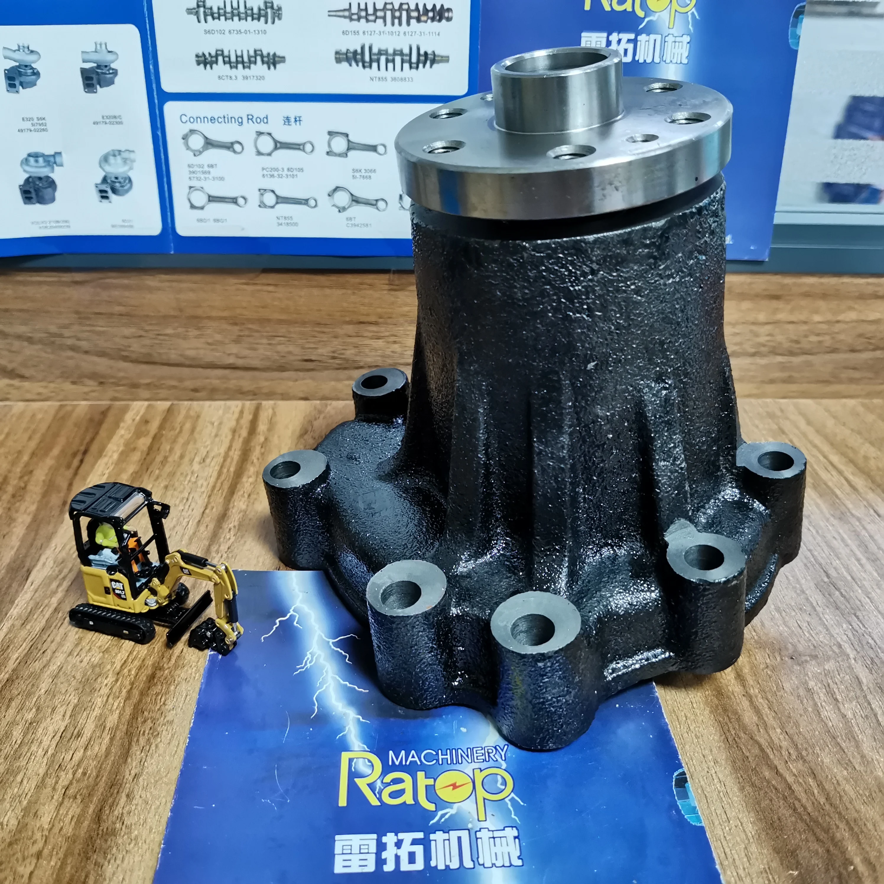 

ZAX200-3 Excavator 4HK1 Engine Water Pump 8980228221 898022-8221 8-98022822-1