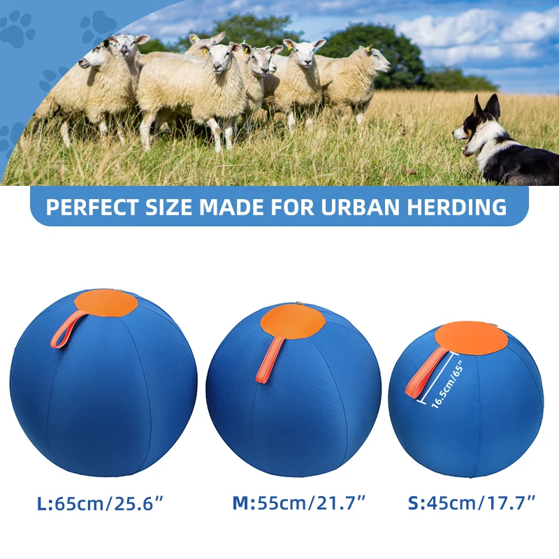 Interactively Dog Ball Toys Outdoor Inflatable Ball Toy Molar Herding Ball Toy Durably Physical Activity Training Self Play Toys