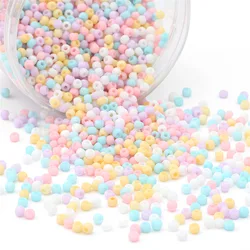 3mm Macaron Glass Small Beads Matte Small Pony Beads for Jewelry Making DIY Craft Bracelet Necklace Rings Accessories