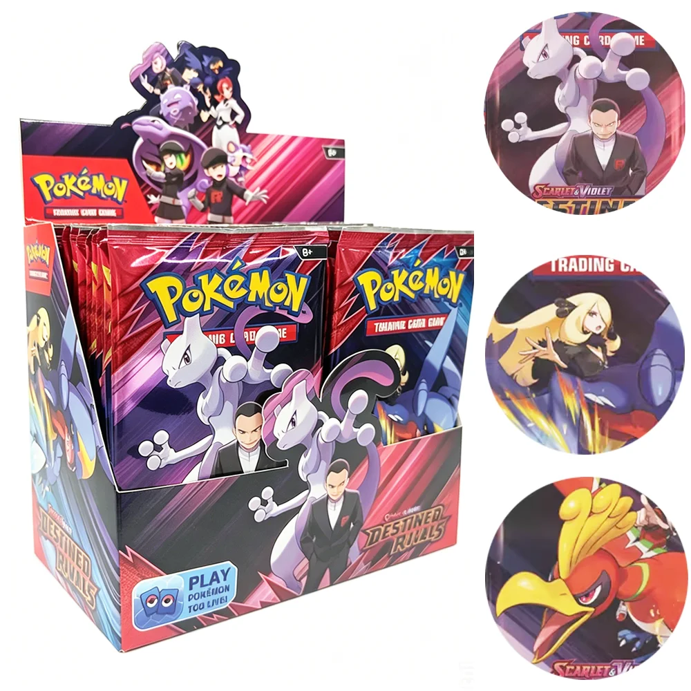 360Pcs Pokemon Card Prismatic Evolutions Scarlet Violet 151 Surging Sparks PALDEAN FATES English Booster Battle Transaction Card