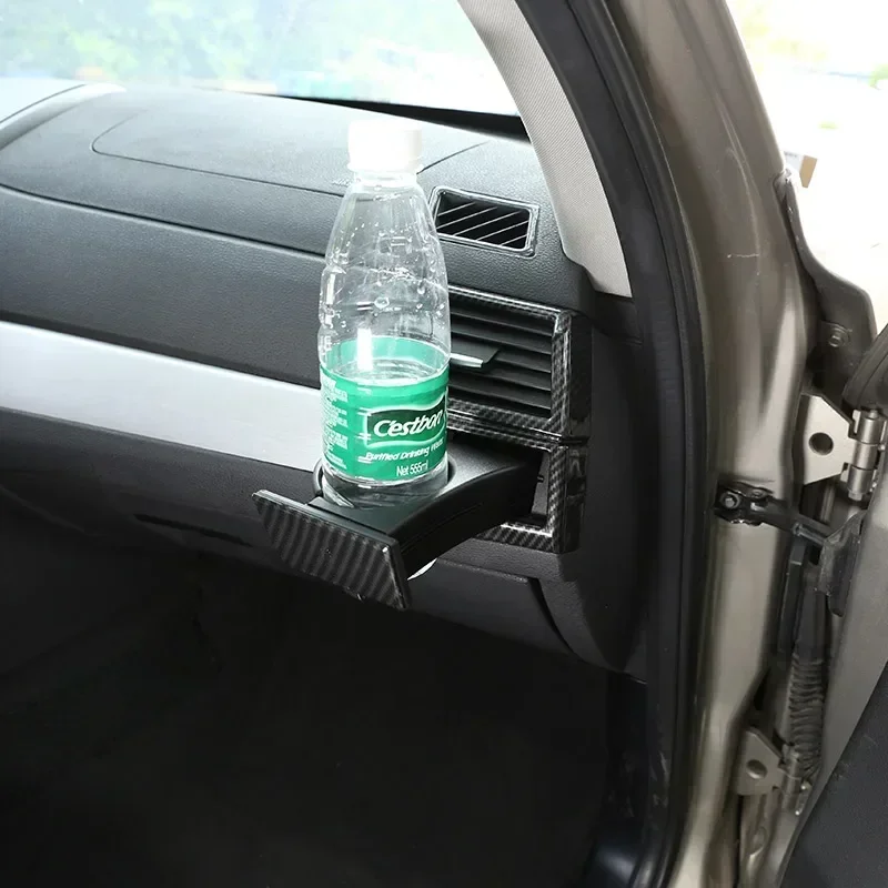 ABS ألياف الكربون/الفضة تصفيف السيارة الجانب تكييف الهواء تنفيس المخرج إطار غطاء الكسوة لسيارات BMW X3 E83 2006 2007 2008- 2010 LHD