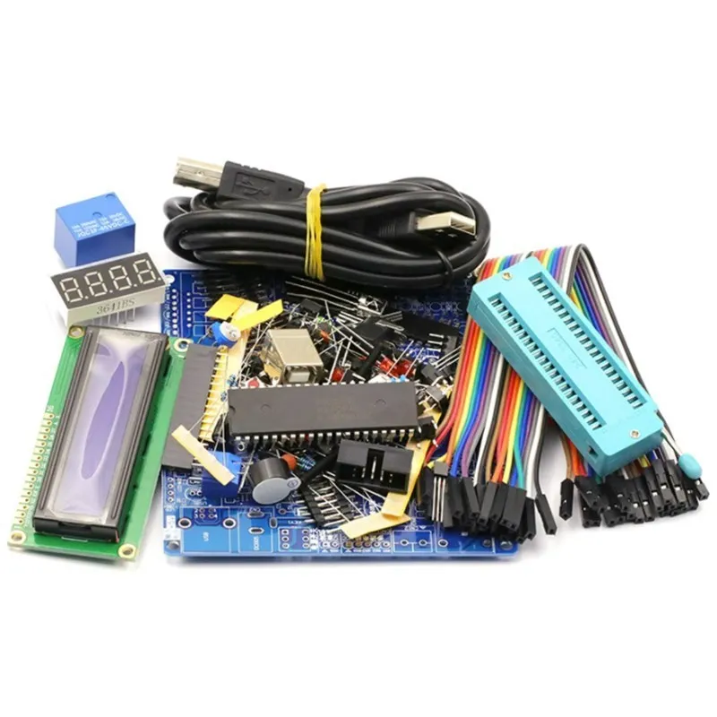 STC89C52 51 AVR MCU Learning Board DIY Kit Accessories 51 Single Chip Development Training