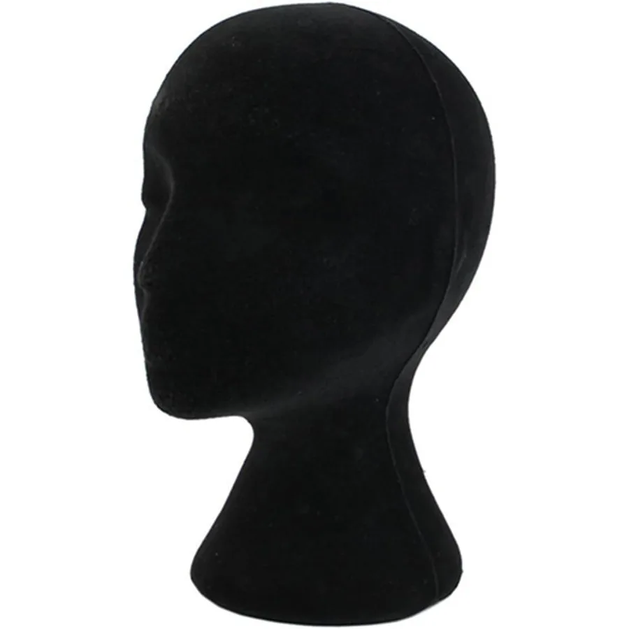 

Male and Female Mannequin Head Wig Stand with Head for Model Display Styrofoam Head for Wig Cap and Glasses Realistic Foam Mann