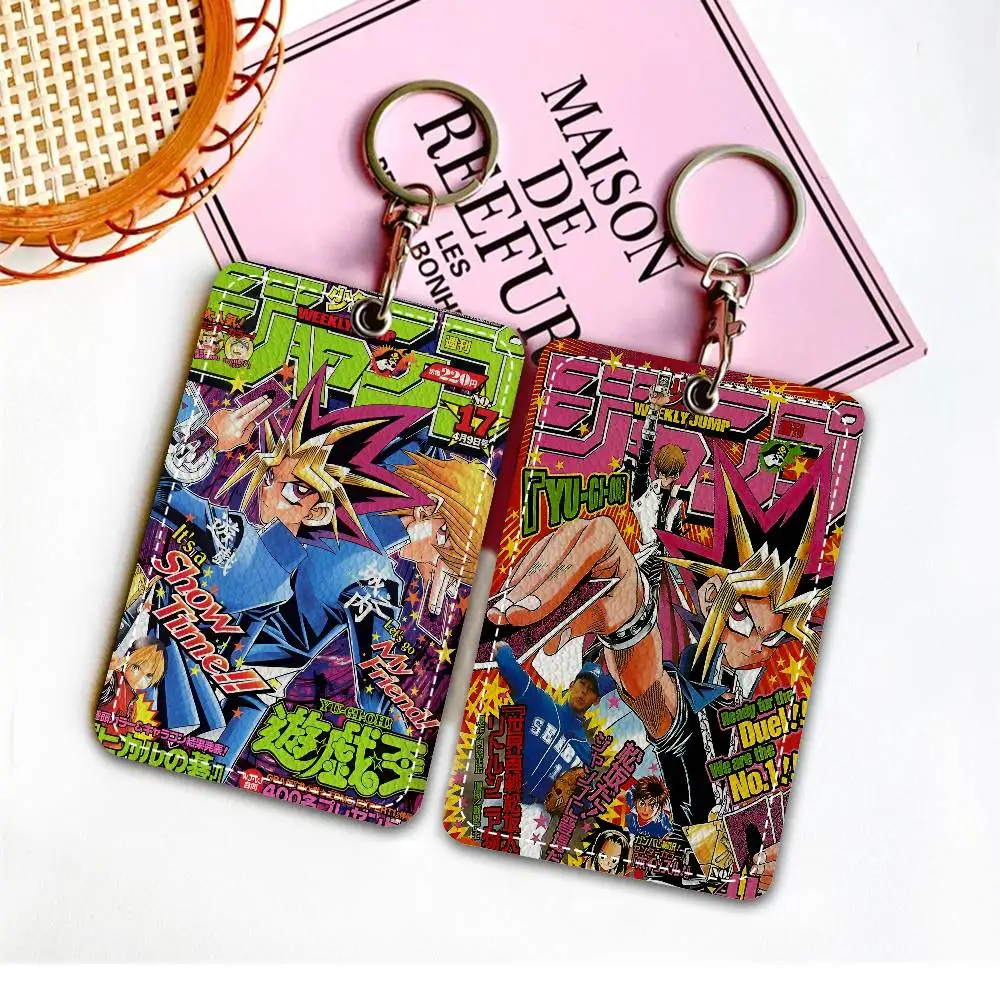 

Amine Yu Gi Oh Classic Style PU Access Card Holder With Keychain - Executive Protection For Bank Card,Subway, Bus Card Case