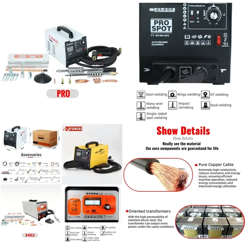 Car Body Repair Equipment Steel Dent Puller Spot Welder Machine For Automotive Workshop Professional Welding Tool