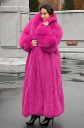 Chic Oriented Women's Faux Grass Outerwear Fashionable Casual Comfort Autumn-Winter Long Solid Color Lapel Faux Grass Coat