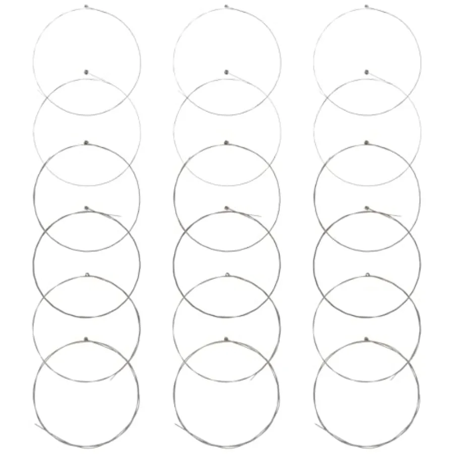 3 Sets Electric Guitar Strings - 18 PCS Stainless Steel Core Guitar Strings Electric - Includes E-1st B-2nd G-3rd D-4th A-5th E