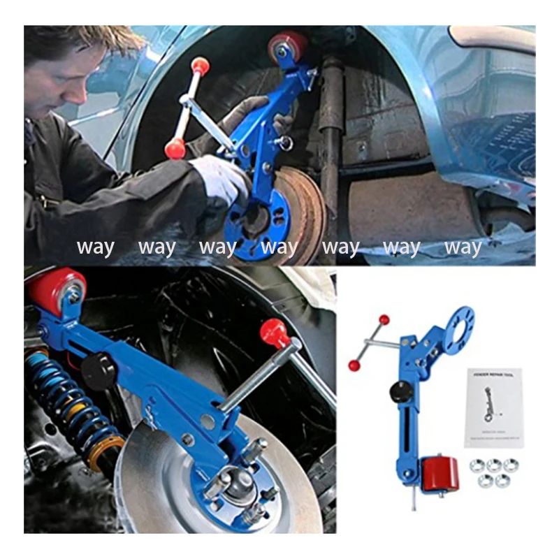 Car Wheel Roll Fender Repair Tool Auto Tire Reforming Extending Wheel Arch Guard Former Fender Roller Flaring Reforming Tool Kit