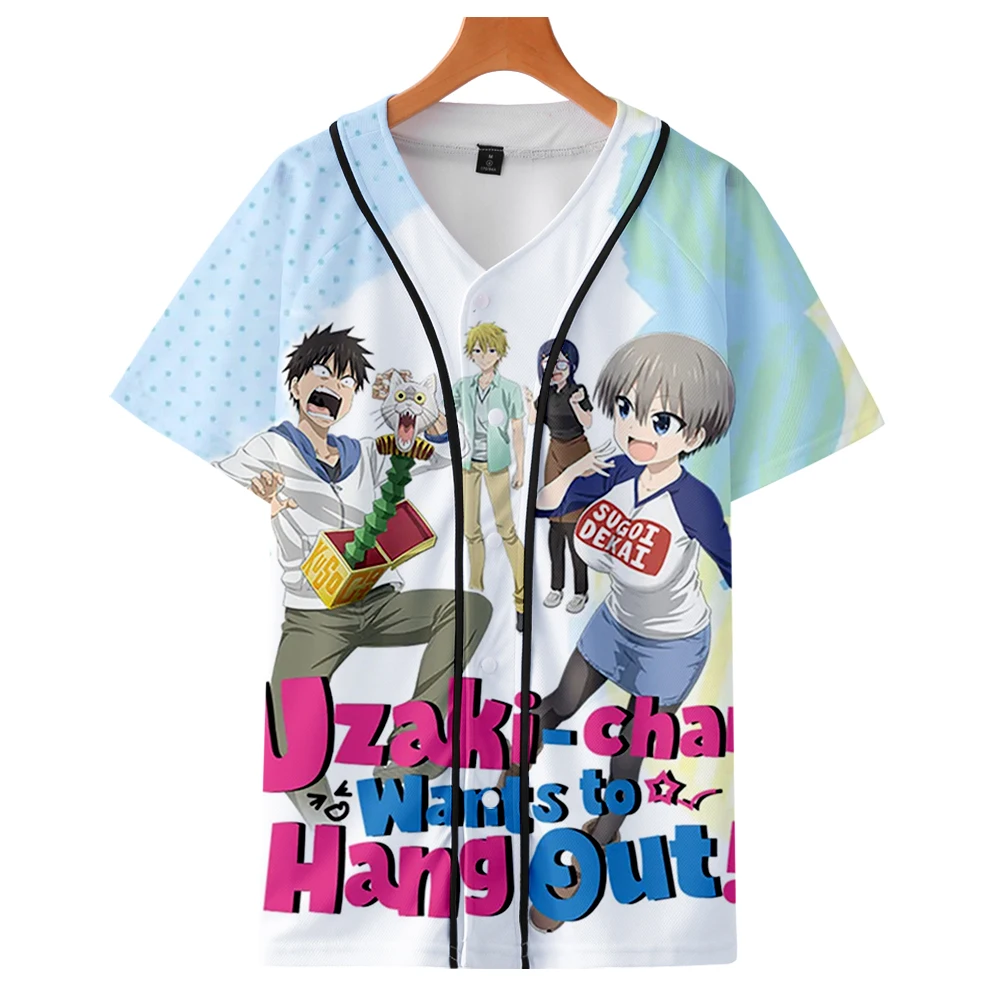 Uzaki Chan Wants to Hang Out Season 2 Baseball T-shirt Women/Men Short Sleeve Tshirt 3D Prints Fashion Streetwear Clothes