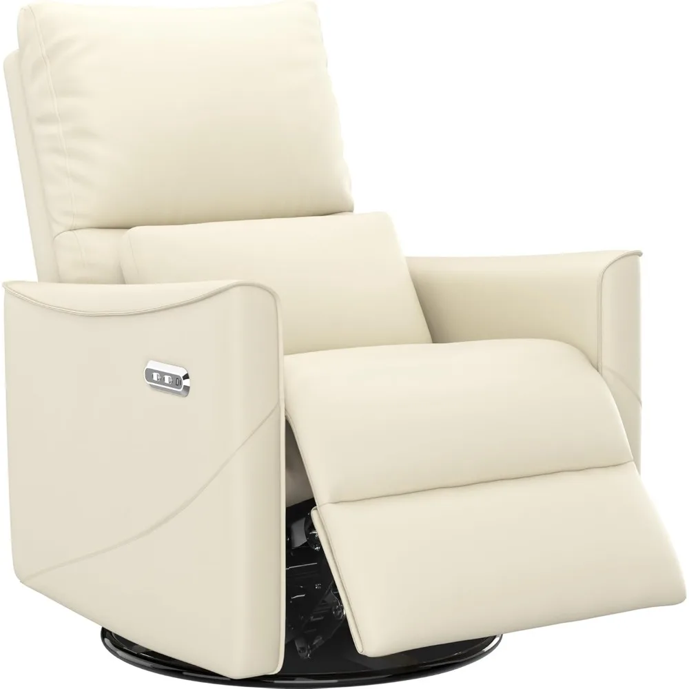 

Power Swivel Rocker Recliner Chair for Adults, Glider Nursery Reclining Chair with Lumbar Support