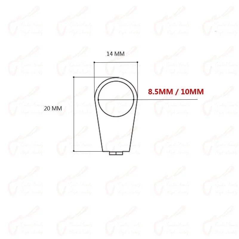 1 Set (4 Pieces) Stainless Steel G.F Knob Pointer Washer / Potentiometer(POT) Pointer Washer 8.5MM/10MM - KR(Origin)