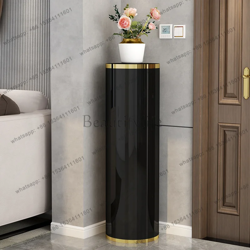 YJ  360 Rotating Shoe Cabinet Creative Round Multi-layer Storage Cabinet Door Steel Space Saving Shoe Rack rotating racks furnit