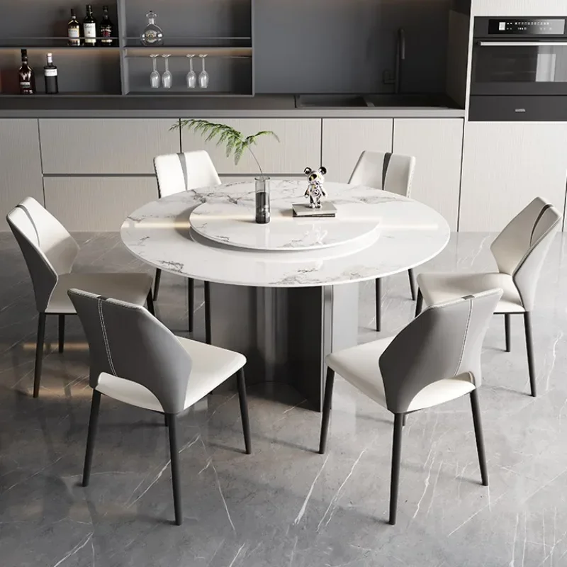 Restaurant Tables Home Furniture Kitchen Islands Extendable Dining Living Table Round Dinning Large Mesa Living Room Modern