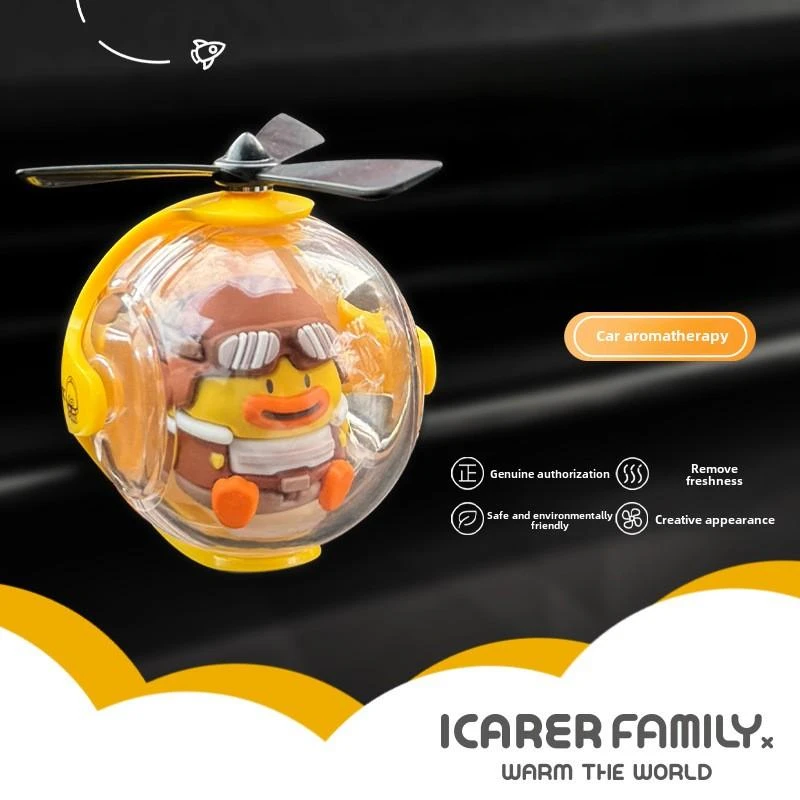 ICARER FAMILY أنيمي الكرتون سيارة معطّر الهواء تحلق الكرة Cararomatherapy العطر سيارة معطّر الهواء السيارات ناشر رائحة